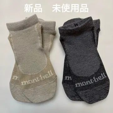 새상품 몽벨 WIC. 트래블 앵클 삭스 남성용 M 2색 세트