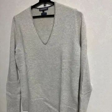 TOMMY HILFIGER 울 캐시미어 V넥 스웨터 M