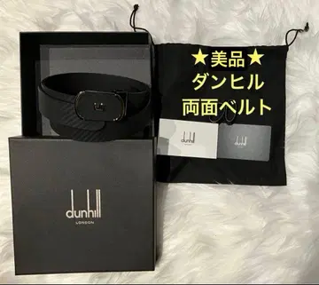 새상품급 던힐 벨트 블랙 양면 가죽