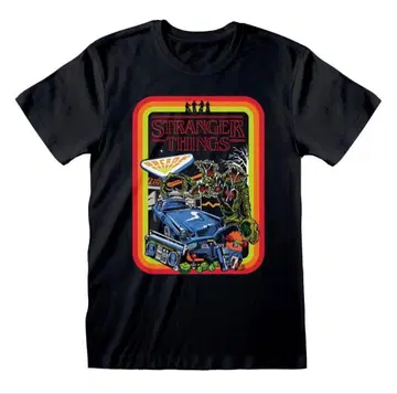 STRANGER THINGS 티셔츠 블랙 XL