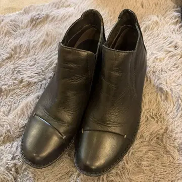 히나! 멋진 가죽 사이드 고어 부츠