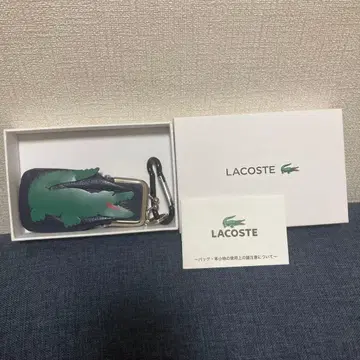 LACOSTE 악어 모티브 코인 케이스