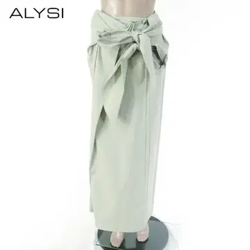 새상품 알리시 ALYSI 롱 랩스커트 40 ESK719 M 사이즈