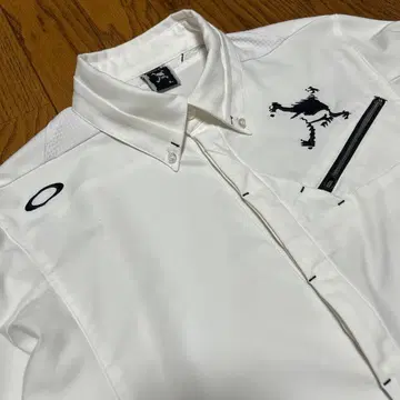 새상품급 오클리 스컬 긴팔 버튼다운 셔츠 화이트 size-L