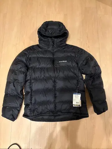 mont-bell 라이트 알파인 다운 후드티 L 블랙