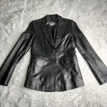 [ 새상품급 ] 양가죽 한국 싱글 라이더 자켓 천연 가죽 블랙 여성용