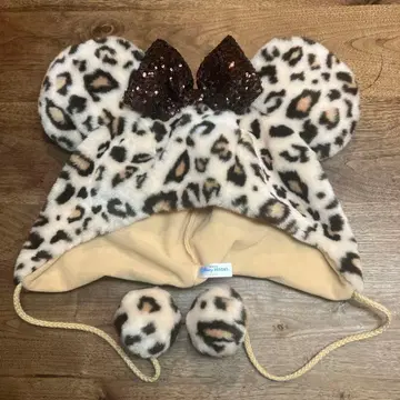 디즈니 팬캡 레오파드 무늬