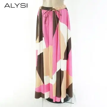 새상품 알리시 ALYSI 롱 스커트 40 ESK721 M 사이즈 플레어