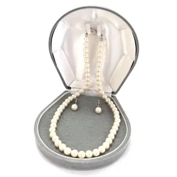 진주 목걸이 귀찌 세트 액세서리 여성용 포멀