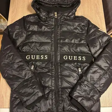 GUESS 다운 자켓 점퍼 아우터 블랙 S 사이즈