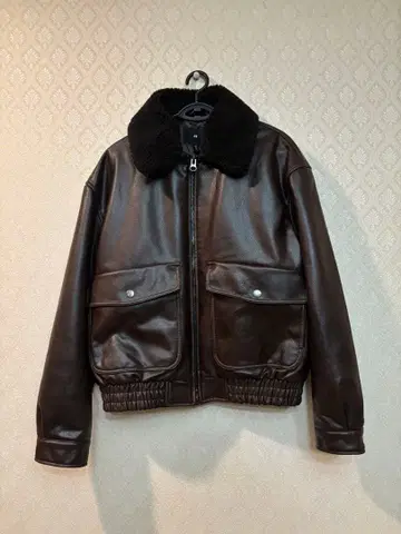 H&M 가죽 자켓 보아 탈부착 가능
