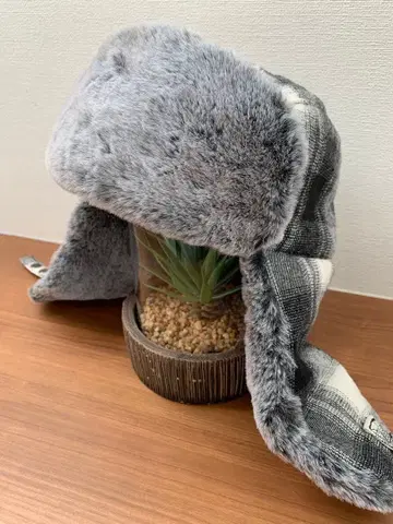 HUF 플라이트 캡 그레이 체크 무늬