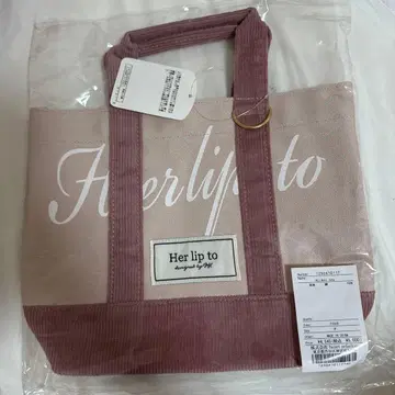 미사용 새상품 herlipto mini tote 한정판 토트백 핑크