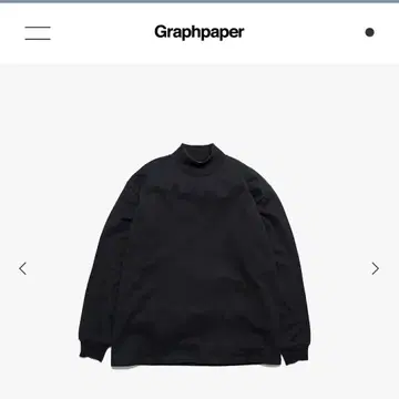 Graphpaper L/S Mock Neck Tee 블랙