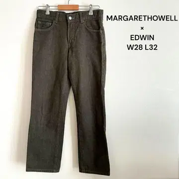 마가렛호웰 x EDWIN 스트레이트 데님 W28 L32 버클