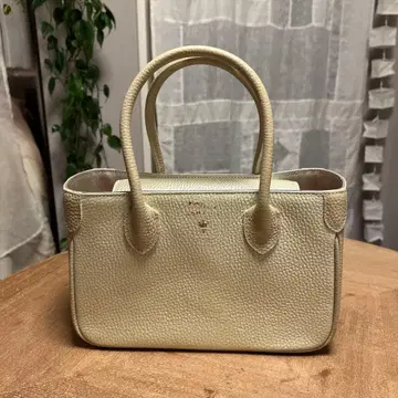 A.D.M.J. 미니 토트백 베이지 고급 천연 가죽 심플 일본제