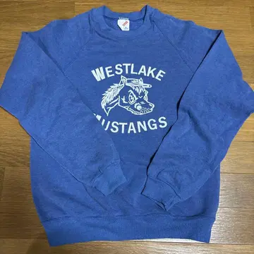 JERZEES MUSTANGS 맨투맨 사이즈감 저스트 짧은 기장