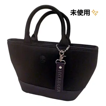 미사용 HYDROGEN 스컬 보트형 토트백 블랙 지퍼