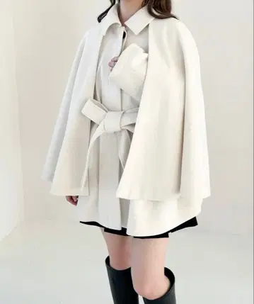 heather 멀티WAY 케이프 미들 코트