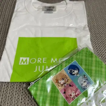 프로세카 모어모어점프 스이파라 콜라보 한정판 T셔츠 & 파우치 세트