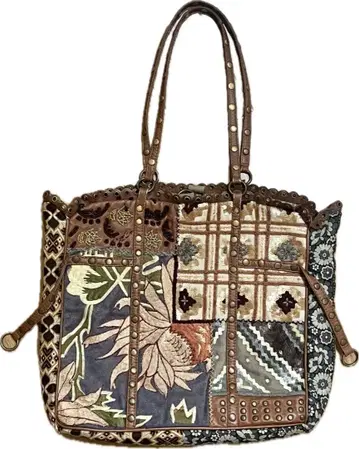 JAMIN PUECH 재민 푸치 패치워크 디자인 핸드백