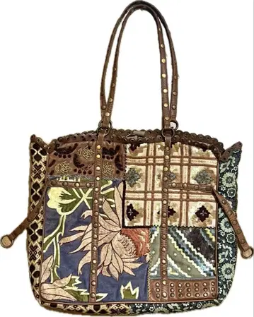 JAMIN PUECH 재민 푸치 패치워크 디자인 핸드백