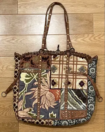 JAMIN PUECH 재민 푸치 패치워크 디자인 핸드백