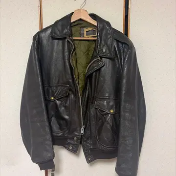 70s 가죽 자켓 made in USA