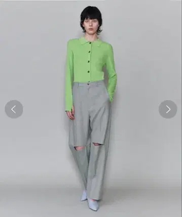 새상품 6 (ROKU) 슬릿 팬츠 34 사이즈