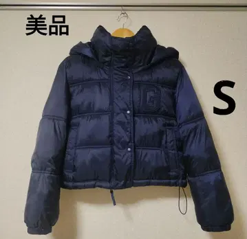 새상품급 GAP 플리마켓 로프트 퍼 로고 자켓 S 다운 네이비