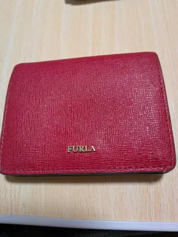 FURLA 접이식 지갑 레드