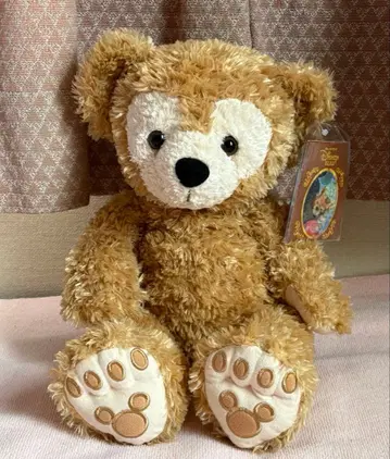 택 포함 WDW 디즈니 베어 크림 컬러 더피