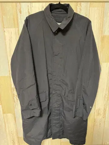 AIGLE 고어텍스 코트 GORETEX 트렌치 스텐칼라 블랙