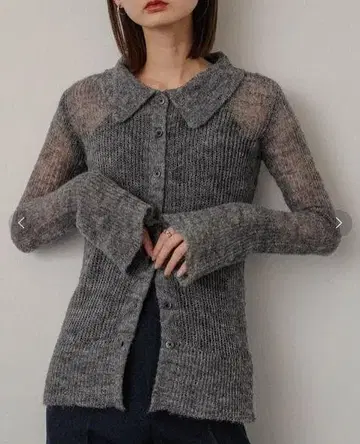 모헤어 칼라 스웨터