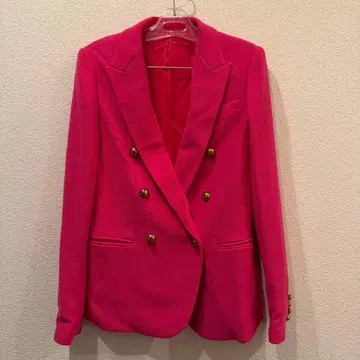 르쉘블루 자켓 핑크울 자켓