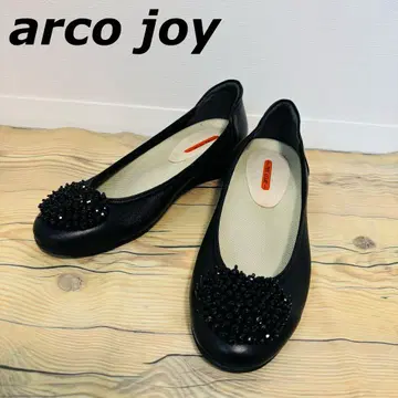 [ arco joy ] 새상품급 로우힐 비쥬 펌프스 블랙 24cm