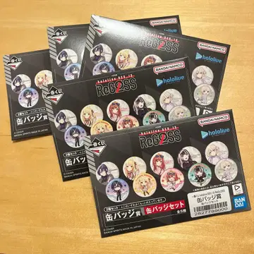 ReGLOSS 제일복권 캔뱃지상 캔뱃지 세트 5인 전원 컴프 세트