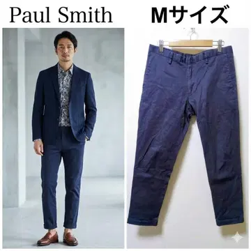 폴스미스 스트레치 치노 팬츠 M 네이비 멀티 스트라이프 미 실루엣