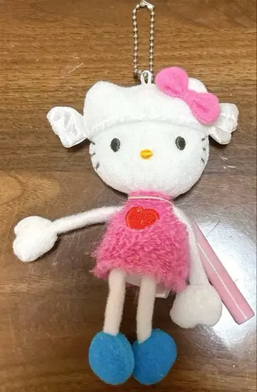 발길이 키티 봉제 인형 키링 헤이세이 레트로 레어