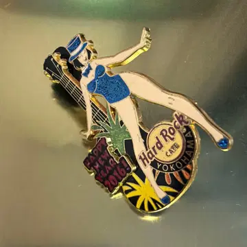 하드 록 카페 핀 배지 신년 2016년 요코하마 한정판