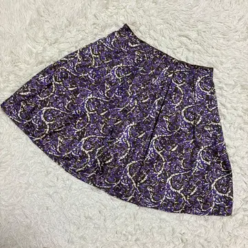 바니스뉴욕 고품질 플레어 스커트 프린트 무릎 기장 플리츠