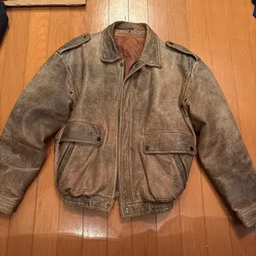 80s A-2 플라이트 자켓 소가죽 레더 자켓