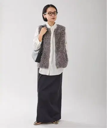 [ 미사용 새상품 ] IENA 인조 모피 베스트