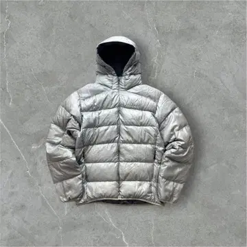 레어 컬러 단종 몽벨 라이트 알파인 다운 파카 그레이 실버 L