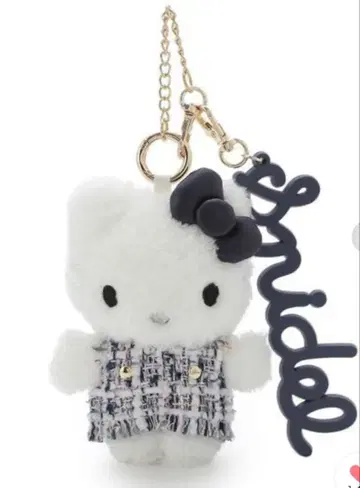 snidel 헬로키티 트위드 참 NAVY