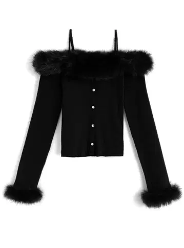 퍼 오프숄더 니트탑 tu1774