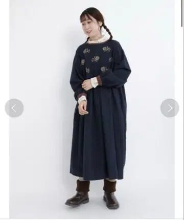 Samarasa Mos2 ETHICAL CRAFTS 자수 원피스