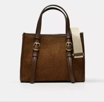 ZARA 2종류 숄더 끈 포함 코듀로이풍 숄더백 토트 새상품