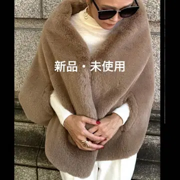 새상품 리치 볼륨 퍼 케이프 JENNE