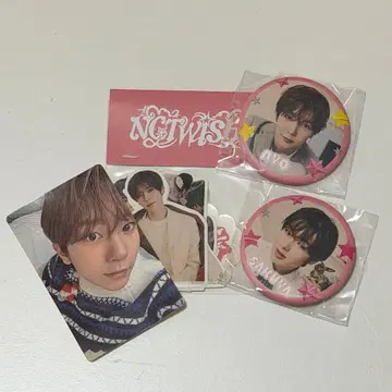 NCTWISH WISHFUL 캔뱃지 스티커 사쿠야 료 특전